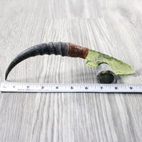 Impala Horn Handle Glass Blade Ornamental Knife #284-2 Mountain Man Knife