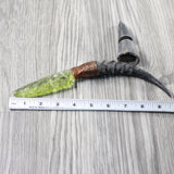 Impala Horn Handle Glass Blade Ornamental Knife #284-2 Mountain Man Knife