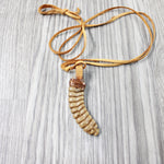 Extra Large Rattlesnake Rattle Necklace  #484-2 Mountain Man Necklace