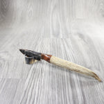 Elk Antler Handle Stone Blade Ornamental Knife #284-2 Mountain Man Knife