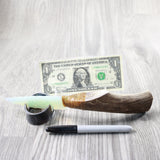 Deer Antler Handle Opalite Blade Ornamental Knife #204-2 Mountain Man Knife