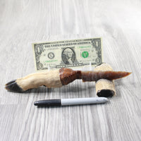 Deer Foot Handle Stone Blade Ornamental Knife #1351 Mountain Man Knife