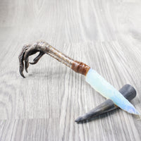 Turkey Foot Handle Opalite Blade Ornamental Knife #1451 Mountain Man Knife