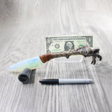 Turkey Foot Handle Opalite Blade Ornamental Knife #1451 Mountain Man Knife