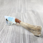 Moose Antler Handle Opalite Blade Ornamental Knife #1451 Mountain Man Knife