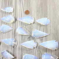 25 Large Opalite Ornamental Arrowheads  #0551 Arrowhead