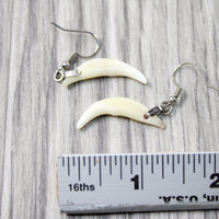 Red Fox Teeth Earrings  #4651  Mountain Man Earrings