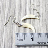 Red Fox Teeth Earrings  #4651  Mountain Man Earrings