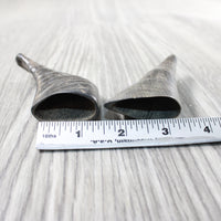 2 Small Polished Goat Horns #4651 Natural Colored