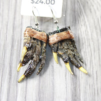 Alligator Feet Earrings  #64651  Mountain Man Earrings