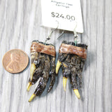 Alligator Feet Earrings  #64651  Mountain Man Earrings