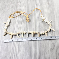 Antler Bead Necklace  #4151 Mountain Man Necklace