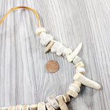 Antler Bead Necklace  #4151 Mountain Man Necklace