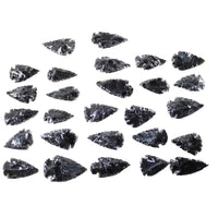 25 Large Obsidian Ornamental Arrowheads  #9652  Spearhead