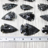 25 Large Obsidian Ornamental Arrowheads  #9652  Spearhead