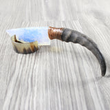 Springbok Horn Handle Opalite Blade Ornamental Knife #1951 Mountain Man Knife