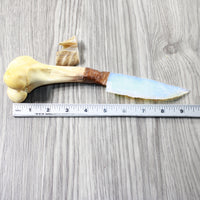 Deer Bone Handle Opalite Blade Ornamental Knife #4352 Mountain Man Knife