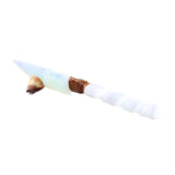 Selenite Spiral Handle Opalite Blade Ornamental Knife #3052 Mountain Man Knife