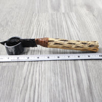 Cholla Cactus Wood Handle Obsidian Blade Ornamental Knife #8252 Mountain Man Knife