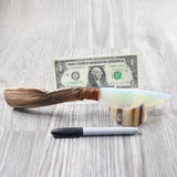 Ghost Wood Handle Opalite Blade Ornamental Knife #8252 Mountain Man Knife