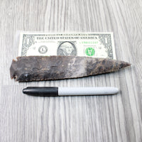 1 Stone Ornamental Spearhead  #7252 Arrowhead