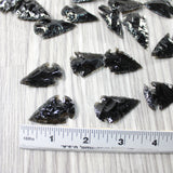 25 Small Obsidian Ornamental Arrowheads  #3252  Spearhead