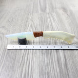 Deer Jaw Handle Opalite Blade Ornamental Knife #8252 Mountain Man Knife