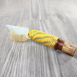 Poplar Limb Paracord Handle Opalite Blade Ornamental Knife #2352 Mountain Man Knife