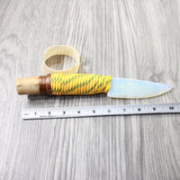 Poplar Limb Paracord Handle Opalite Blade Ornamental Knife #2352 Mountain Man Knife