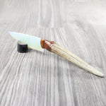 Elk Antler Handle Opalite Blade Ornamental Knife #2052 Mountain Man Knife