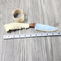 Deer Jaw Handle Opalite Blade Ornamental Knife #1052 Mountain Man Knife