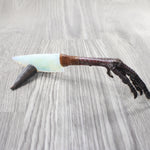 Turkey Foot Handle Opalite Blade Ornamental Knife #1152 Mountain Man Knife