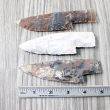 3 Stone Ornamental Knife Blades  #4153  Mountain Man Knife