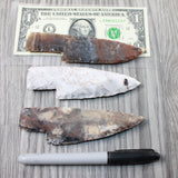 3 Stone Ornamental Knife Blades  #4153  Mountain Man Knife