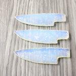 3 Small Opalite Ornamental Knife Blades  #1253 Mountain Man Knife