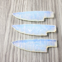 3 Small Opalite Ornamental Knife Blades  #1253 Mountain Man Knife