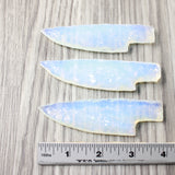 3 Small Opalite Ornamental Knife Blades  #1253 Mountain Man Knife