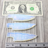 3 Small Opalite Ornamental Knife Blades  #1253 Mountain Man Knife