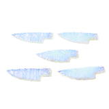 5 Small Opalite Ornamental Knife Blades  #1453 Mountain Man Knife