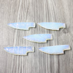 5 Small Opalite Ornamental Knife Blades  #1453 Mountain Man Knife