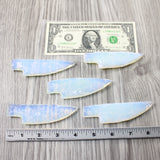 5 Small Opalite Ornamental Knife Blades  #1453 Mountain Man Knife