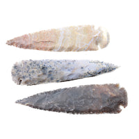 3 Stone Ornamental Spearheads  #1353 Arrowheads