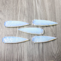 5 Opalite Ornamental Spearheads  #3353 Arrowhead