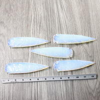 5 Opalite Ornamental Spearheads  #3353 Arrowhead