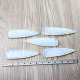 5 Opalite Ornamental Spearheads  #3353 Arrowhead