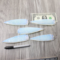 5 Opalite Ornamental Spearheads  #3353 Arrowhead