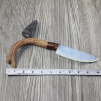 Ghost Wood Handle Opalite Blade Ornamental Knife #3743 Mountain Man Knife