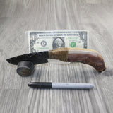 Ghost Wood Handle Obsidian Blade Ornamental Knife #33245 Mountain Man Knife