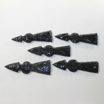 5 Obsidian Ornamental Tomahawk Heads #9427  Ax Axe Hatchet