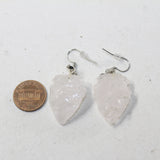 Quartz Arrowhead Earrings  #8832  Mountain Man Earrings